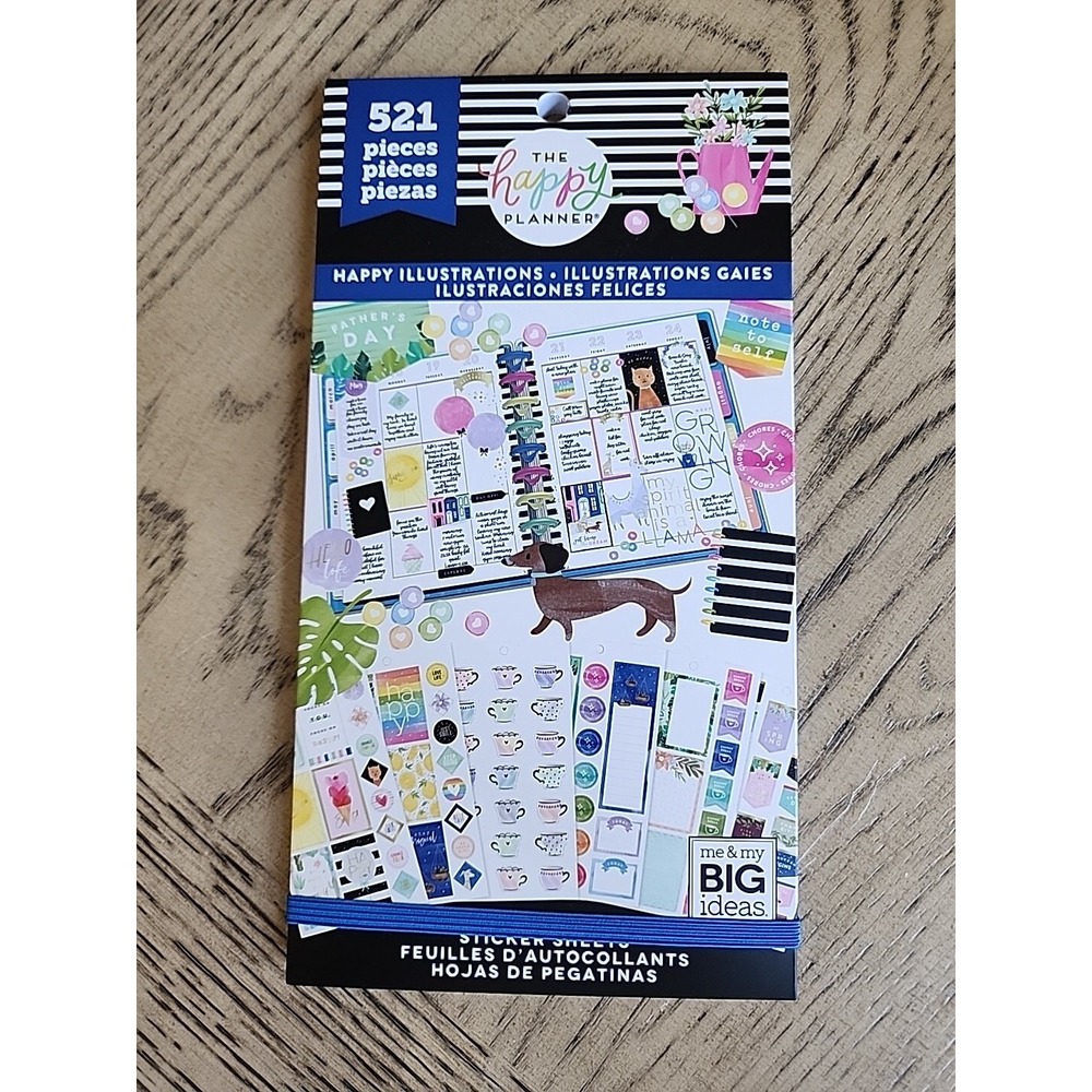 The Happy Planner Sticker Books New NWT Planner Stickers Happy Planner Fitness
